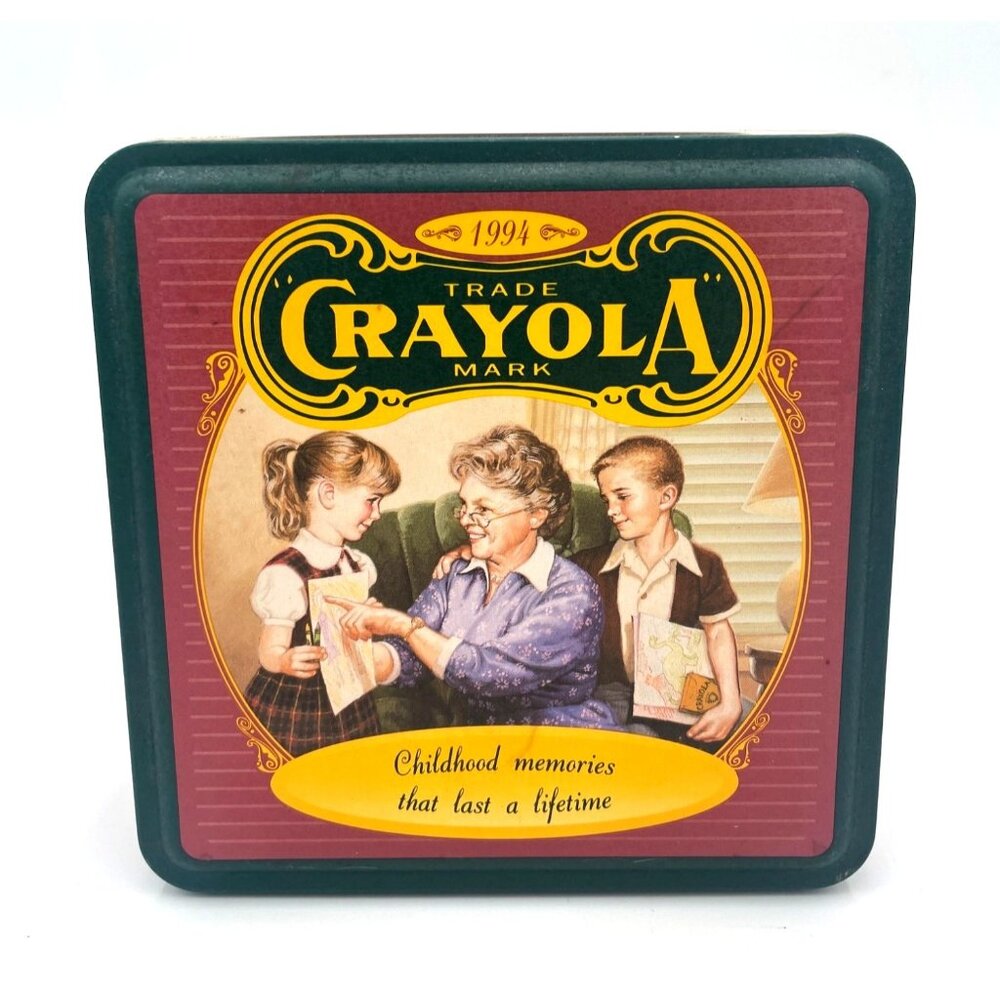 Vintage 1994 Crayola Collectible Tin Box "Childhood Memories" Limited Edition Op